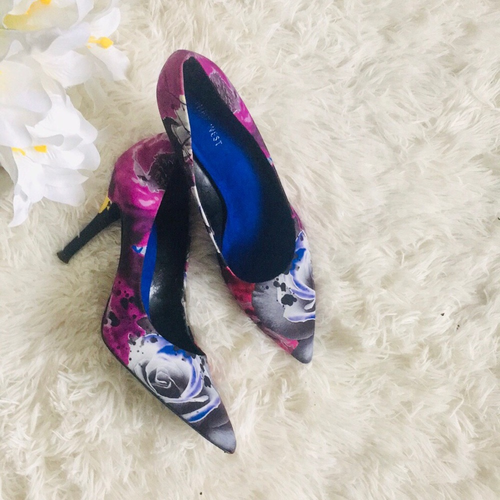 Nine West Floral Heels